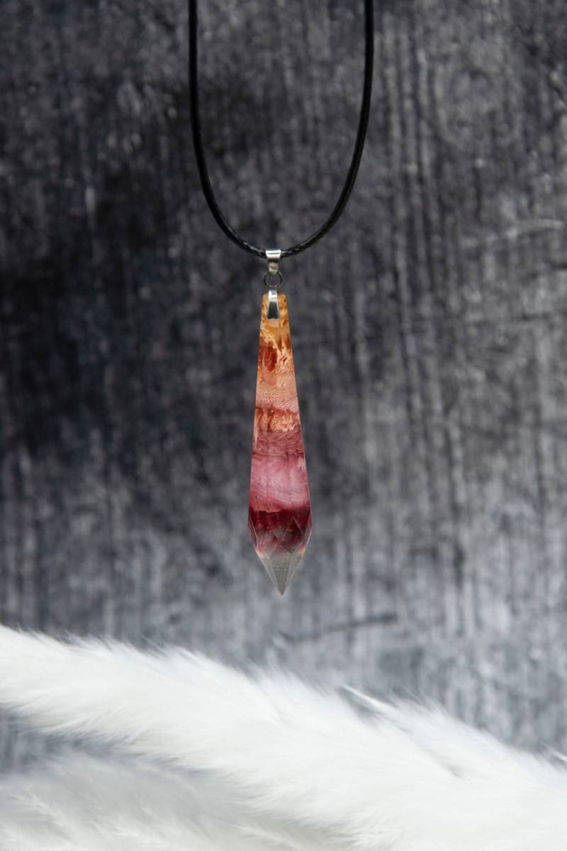 Kristallkette Rot, Bunt, Kristalllook Kette von WolkenschlossZauber