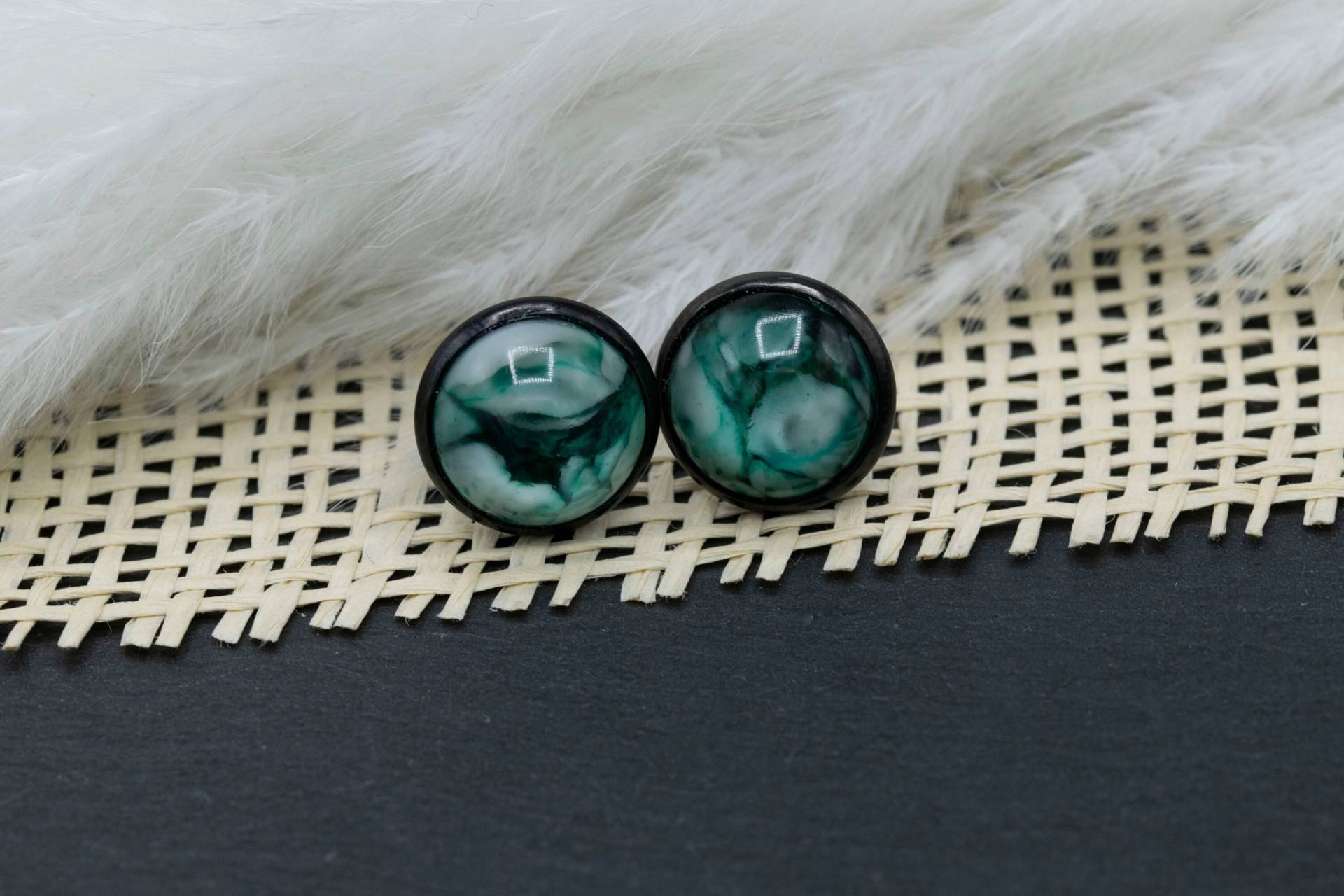 Ohrringe Edelstahl Bunt, Klein, 12mm Groß von WolkenschlossZauber