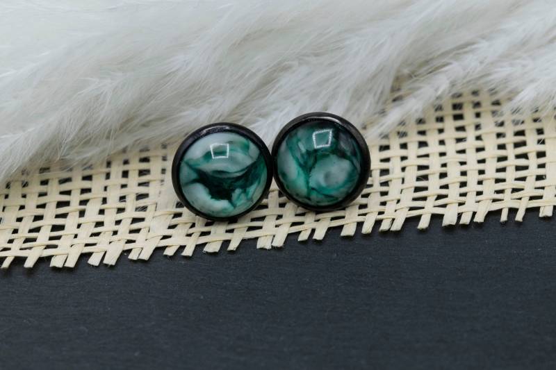 Ohrringe Edelstahl Bunt, Klein, 12mm Groß von WolkenschlossZauber