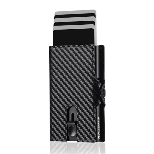 Wolkenstein Slim Wallet mit Münzfach I Portmonee Herren Slim Wallet I Unser Kartenetui Herren Modell hat Platz für bis zu 8X Karten I Sichere RFID Geldbörse I Wallets for Men I Smart Wallet von Wolkenstein