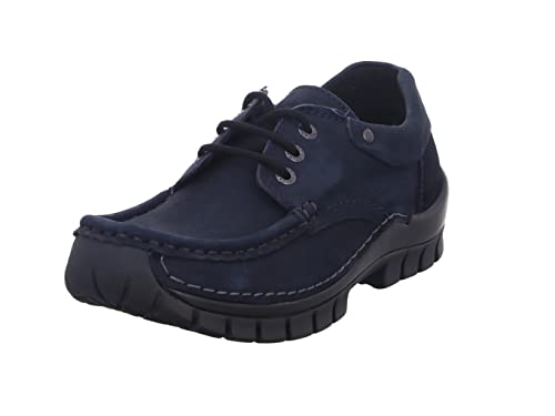 Wolky Comfort Schnürschuhe Fly - 16800 Nubukleder blau - 42 von Wolky