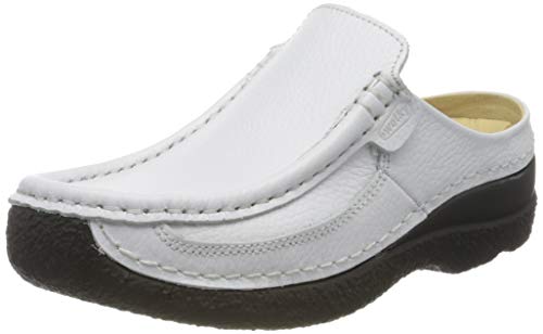 Wolky Comfort Extra Komfort Roll Slide - 70100 Leder Weiss gedrückt - 38 von Wolky