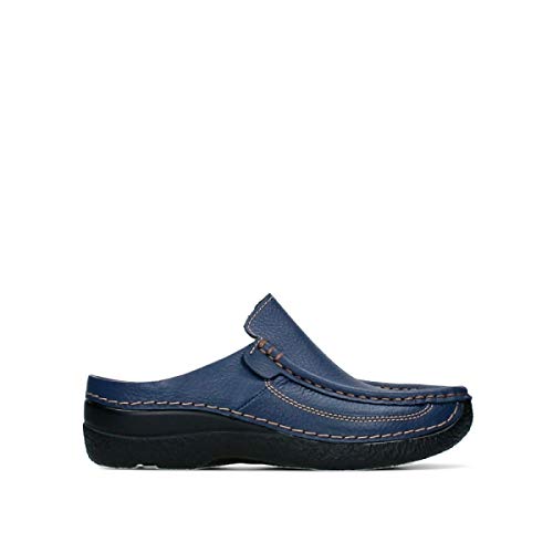 Wolky Comfort Extra Komfort Roll Slide - 70890 Leder Sky-Blue - 39 von Wolky