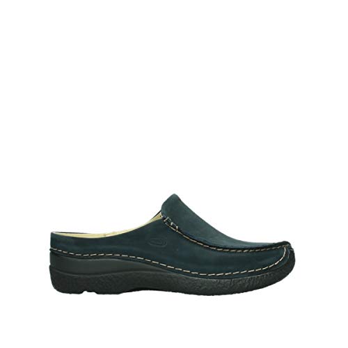 Wolky Comfort Extra Komfort Seamy Slide - 16800 blau Nubukleder - 41 Wolky Comfort Extra Komfort Seamy Slide - 16800 blau Nubukleder - 41 von Wolky