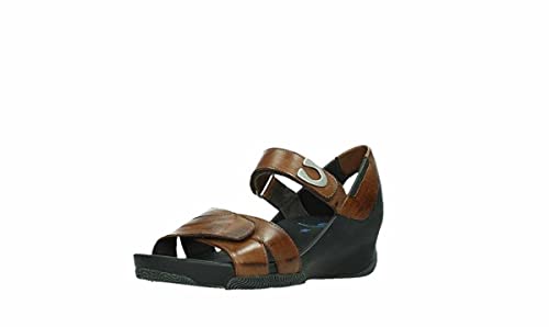 Wolky Comfort Sandalen Epoch - 20430 Leder Cognac - 40 von Wolky