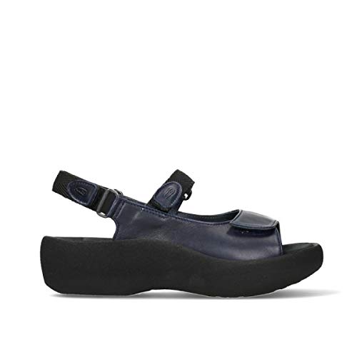 Wolky Comfort Sandalen Jewel - 34800 Leder blau - 40 von Wolky