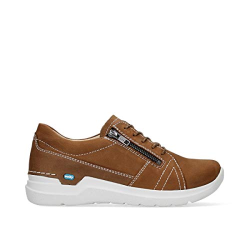 Wolky Comfort Schnürschuhe Feltwell - 11410 Nubukleder Tobacco-braun - 38 von Wolky