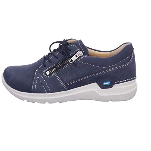 Wolky Comfort Schnürschuhe Feltwell - 11820 Nubukleder denimblau - 39 von Wolky