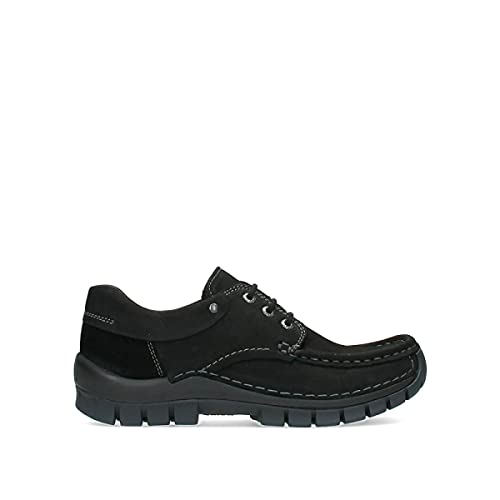 Wolky Comfort Schnürschuhe Fly - 16000 Nubukleder schwarz - 36 von Wolky