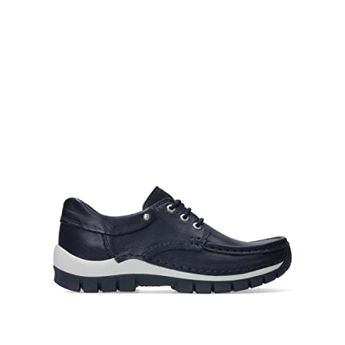 Wolky Comfort Schnürschuhe Fly Summer - 20820 Denim Leder - 38 von Wolky