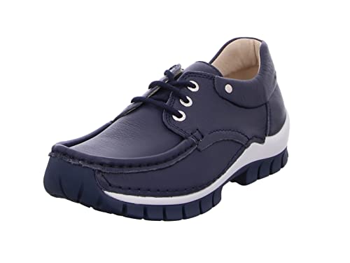 Wolky Comfort Schnürschuhe Fly Summer - 20820 Denim Leder - 38 von Wolky