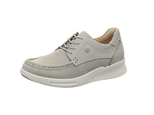 Wolky Comfort Schnürschuhe One - 10206 Stretch Nubuk hellgrau - 39 von Wolky