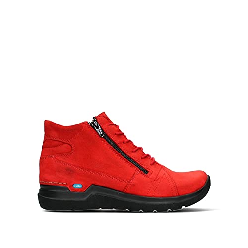 Wolky Comfort Schnürschuhe Why - 11505 Nubukleder dunkelrot - 44 von Wolky