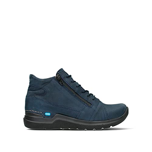 Wolky Comfort Schnürschuhe Why - 11800 Nubukleder blau - 38 von Wolky