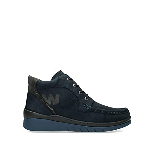 Wolky Comfort Schnürschuhe Zoom - 11800 dunkelblau Nubukleder - 38 von Wolky