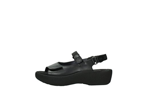 Wolky Jewel Sandalen Leder schwarz Größe 42 von Wolky