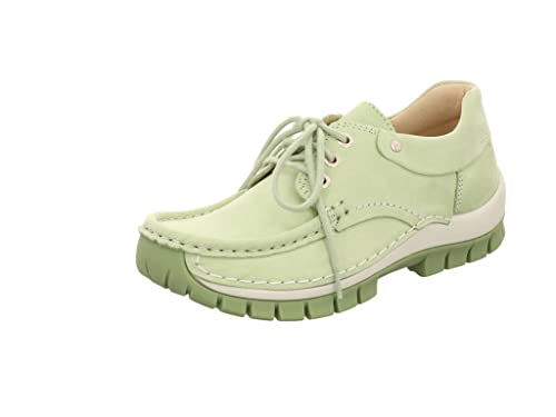 Wolky Light-Green Komfort Mokassins für Damen von Wolky