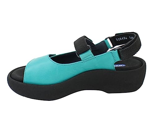 Wolky Jewel Sandalen Leder türkis Größe 39 von Wolky