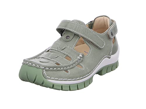 Wolky Move Riemenschuhe Leder hellgrün Größe 39 von Wolky