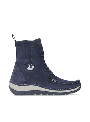 Wolky Ocean Hohe Schnürschuhe Nubukleder violett Größe 40 von Wolky