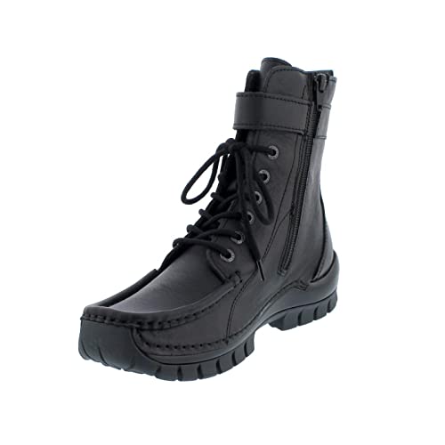 Wolky Reach Schnürschuhe Leder schwarz Größe 38 von Wolky