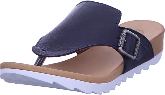 female Komfort Sandalen blau Roll Slipper 41 von Wolky