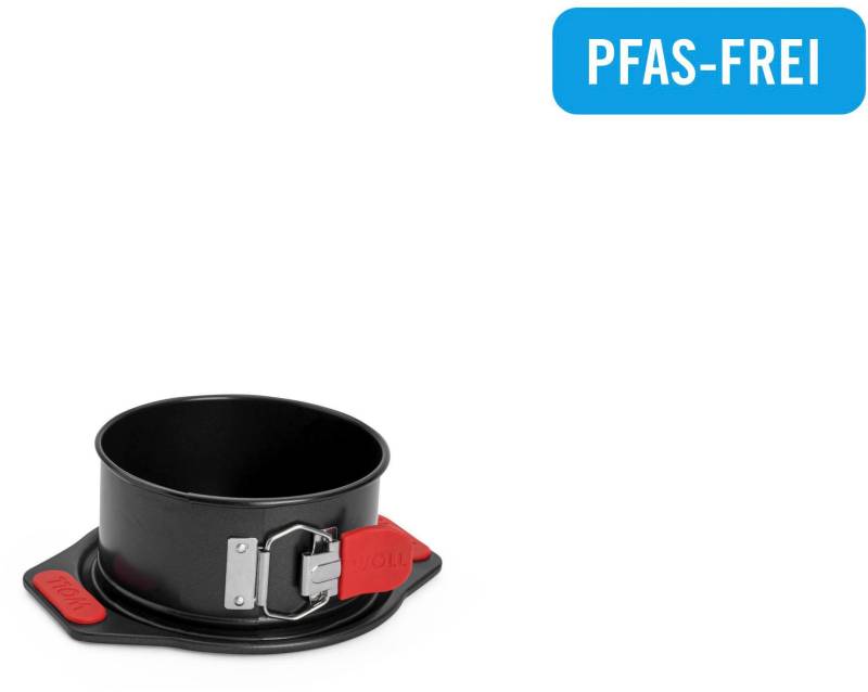 WOLL Springform "Woll Lets bake Kuchenform, Backform, rund" mit Antihaftversiegelung und integrierten Silikongriffen, PFAS-Frei von Woll