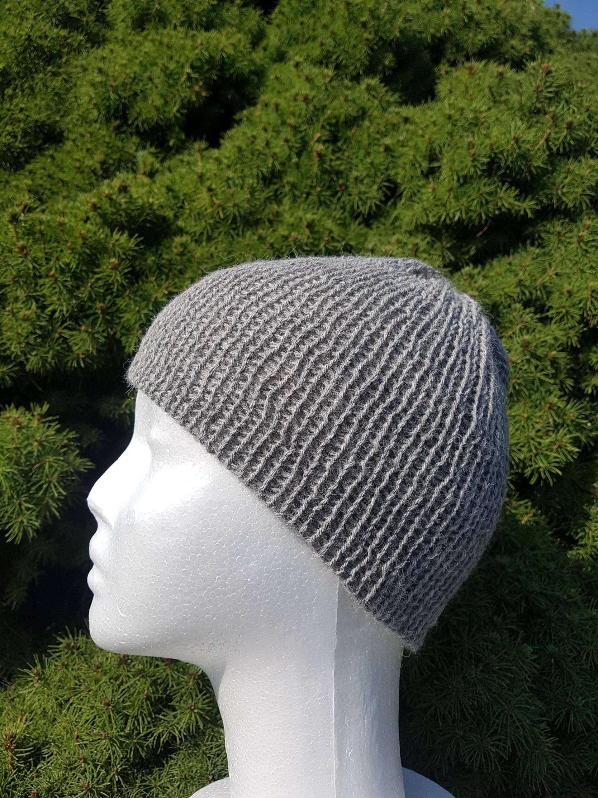 Gestrickte Alpaka Kindermütze, Reine Wolle von WollHand