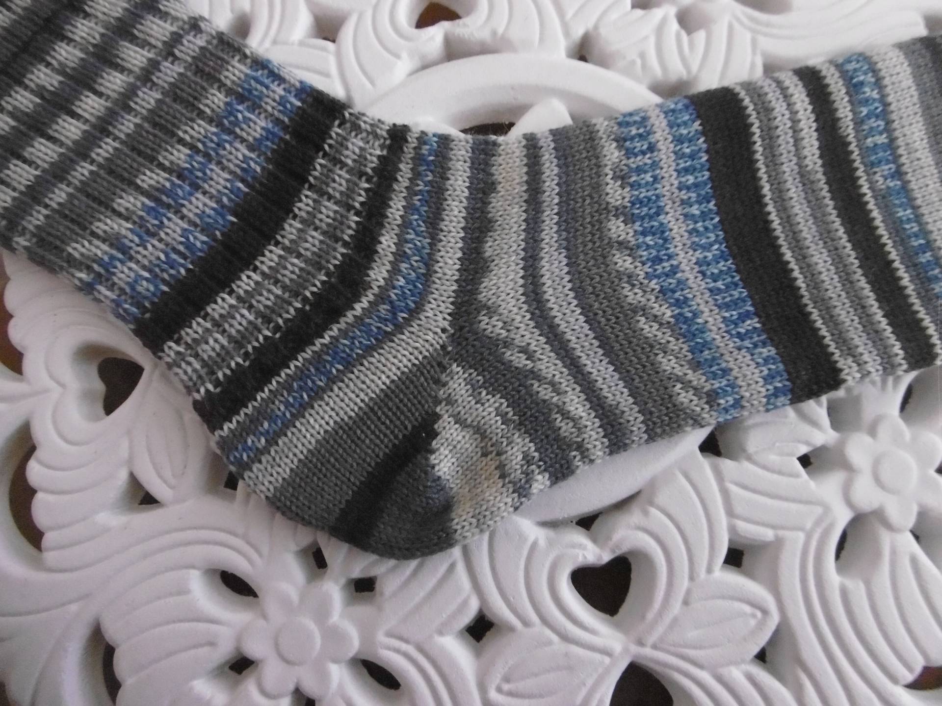 Socken Gestrickt Herrensocken Gr.44/45 Socken Gestrickt Herrensocken Gr.44/45 von WolleKunterbunt