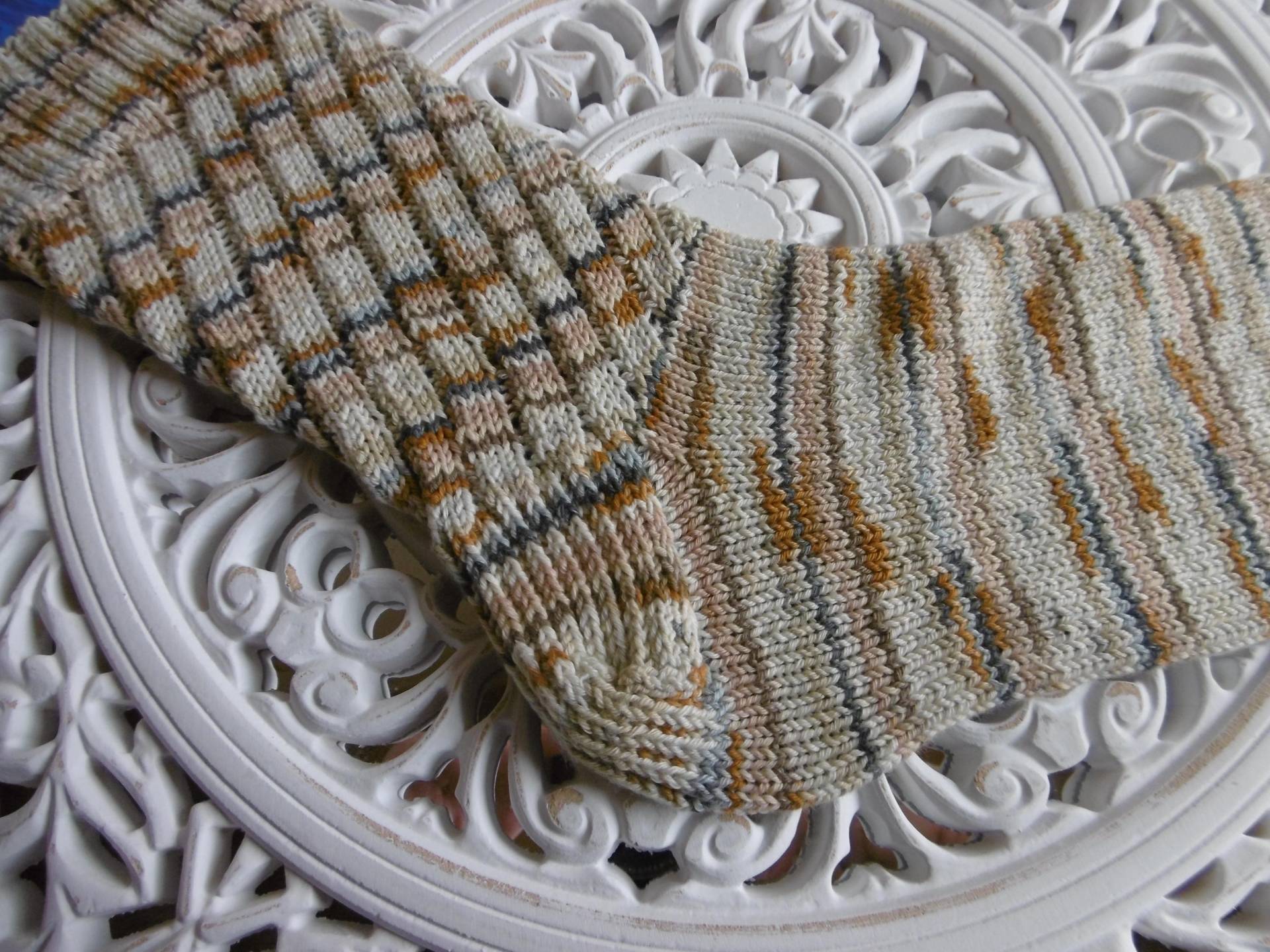 Socken Handgestrickt Damensocken Gr.40-41 Socken Handgestrickt Damensocken Gr.40-41 von WolleKunterbunt