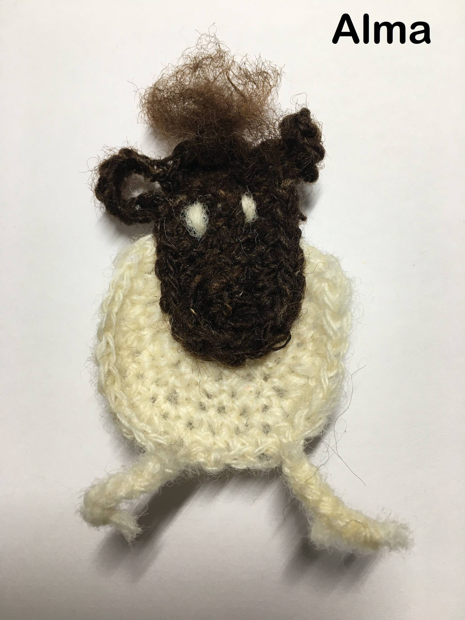 Anstecker "Schaf Alma" Und Seine Freunde, #0073 von Wollelindishop