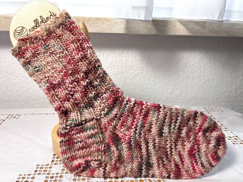 Stricksocken Handgestrickt, Handgefärbt, Größe 34/35 - Ein Geschenk Für Strickfans, #0137 von Wollelindishop