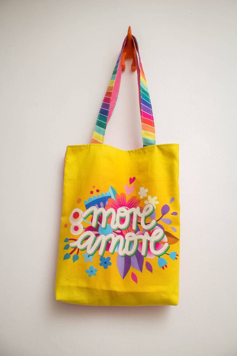 Stoffbeutel, Stofftasche , Shopper, Hamburger Liebe von WolleundStein