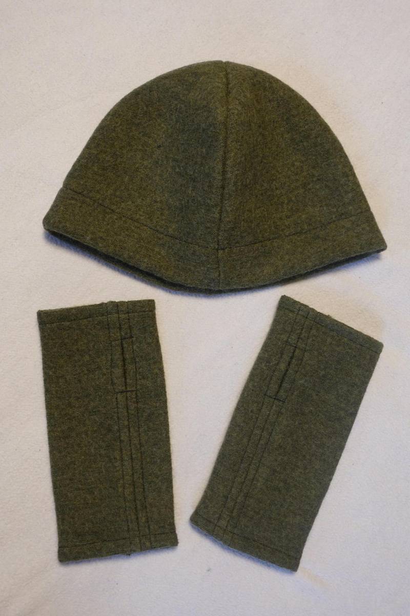 Walkmütze + Walkstulpen Mit Daumenloch Im Set Unisex Walk-Mütze Stulpen in Vielen Farben Damen Herren von Wollhandwerk