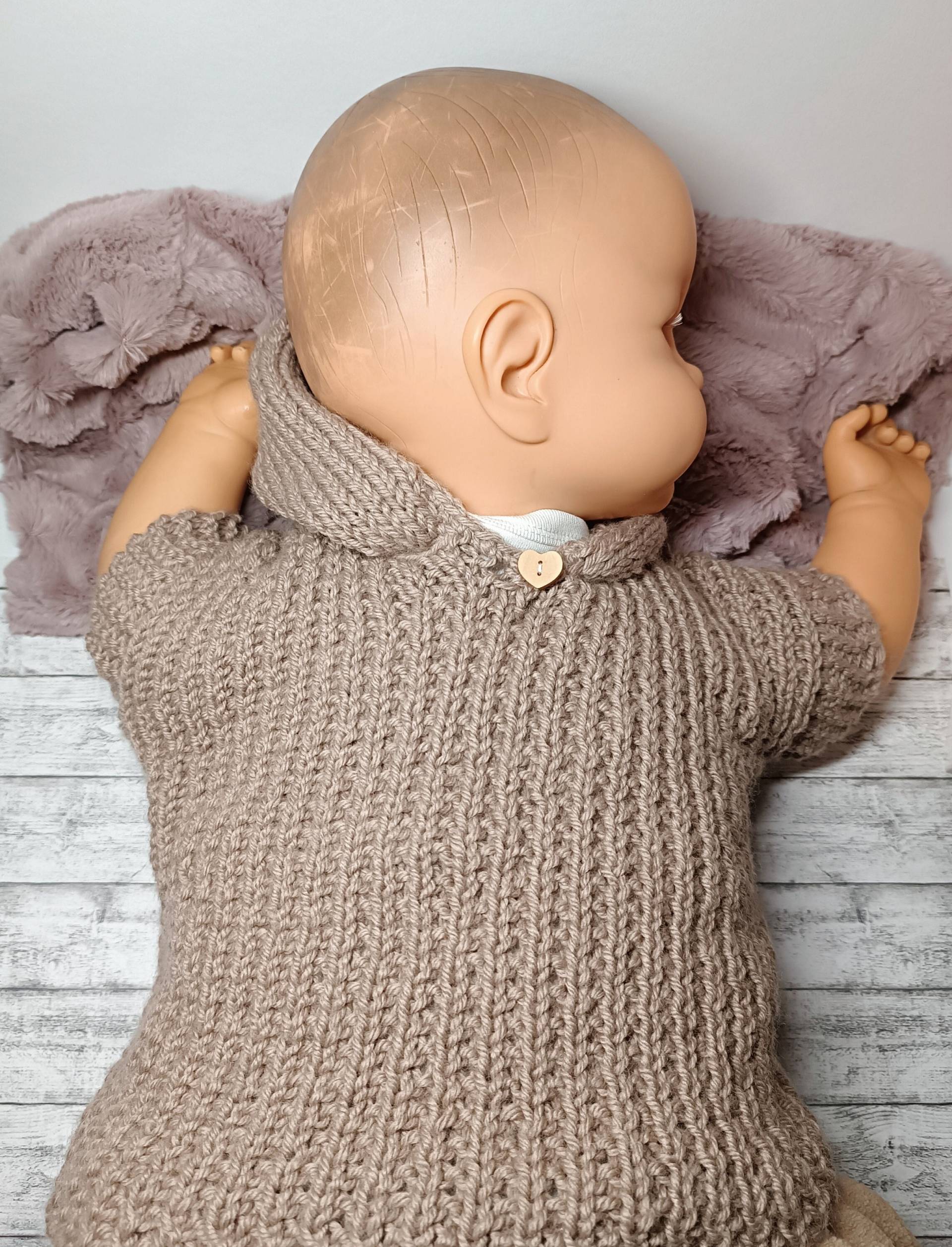 Handgestrickter Kapuzenpullover - Kuschelig Weich & Warm Merino-Mix Größe 0-3 Monate Handgestrickter Kapuzenpullover - Kuschelig Weich & Warm Merino-Mix Größe 0-3 Monate von Wollherzchen