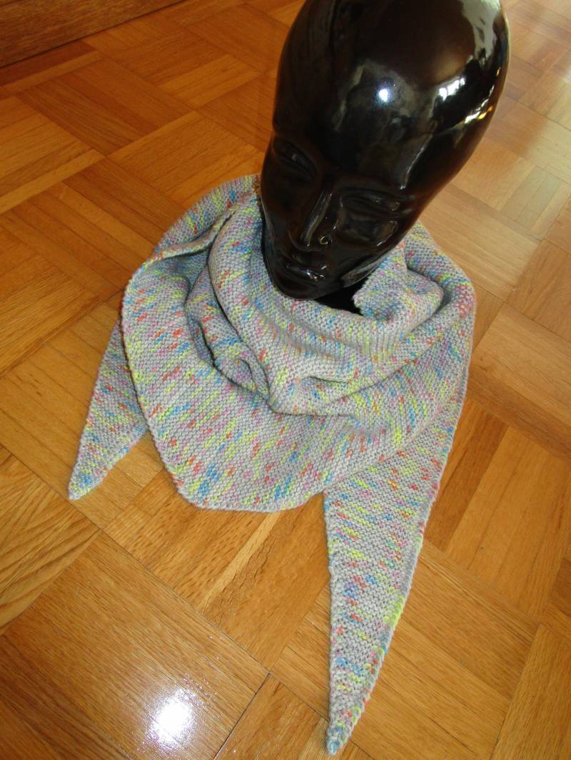 Handgestricktes Dreieckstuch | Halstuch/ Schal Aus Wolle Neu von Wollhexerei