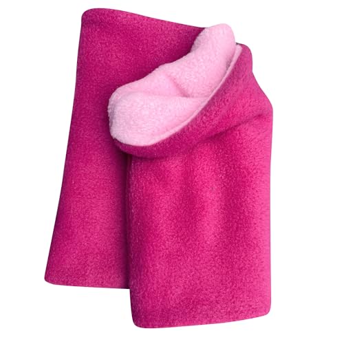 Wollhuhn Warmer Jungen/Mädchen UNSER WÄRMSTER Winter Loop/Schlauchschal/Schlupfschal Zwei Lagen Fleece (Pink/Rosa) von Wollhuhn