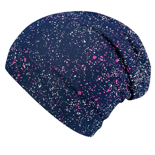 Wollhuhn ÖKO Jungen/Mädchen Bequeme Weiche Long Beanie/Mütze/Beanie-Mütze/Strickmütze/Kindermütze Jersey Gefüttert Übergangszeiten (Öko-Stoffe/Bio) 20220620 (Galaxy Rot, M) von Wollhuhn