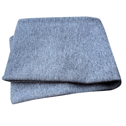 Wollhuhn ÖKO Kinder/Jungen/Mädchen Cooles Elastisches Stirnband/Haarband Bequem Zweilagig Jersey Viele Motive (Einfarbig Mittelgrau) von Wollhuhn