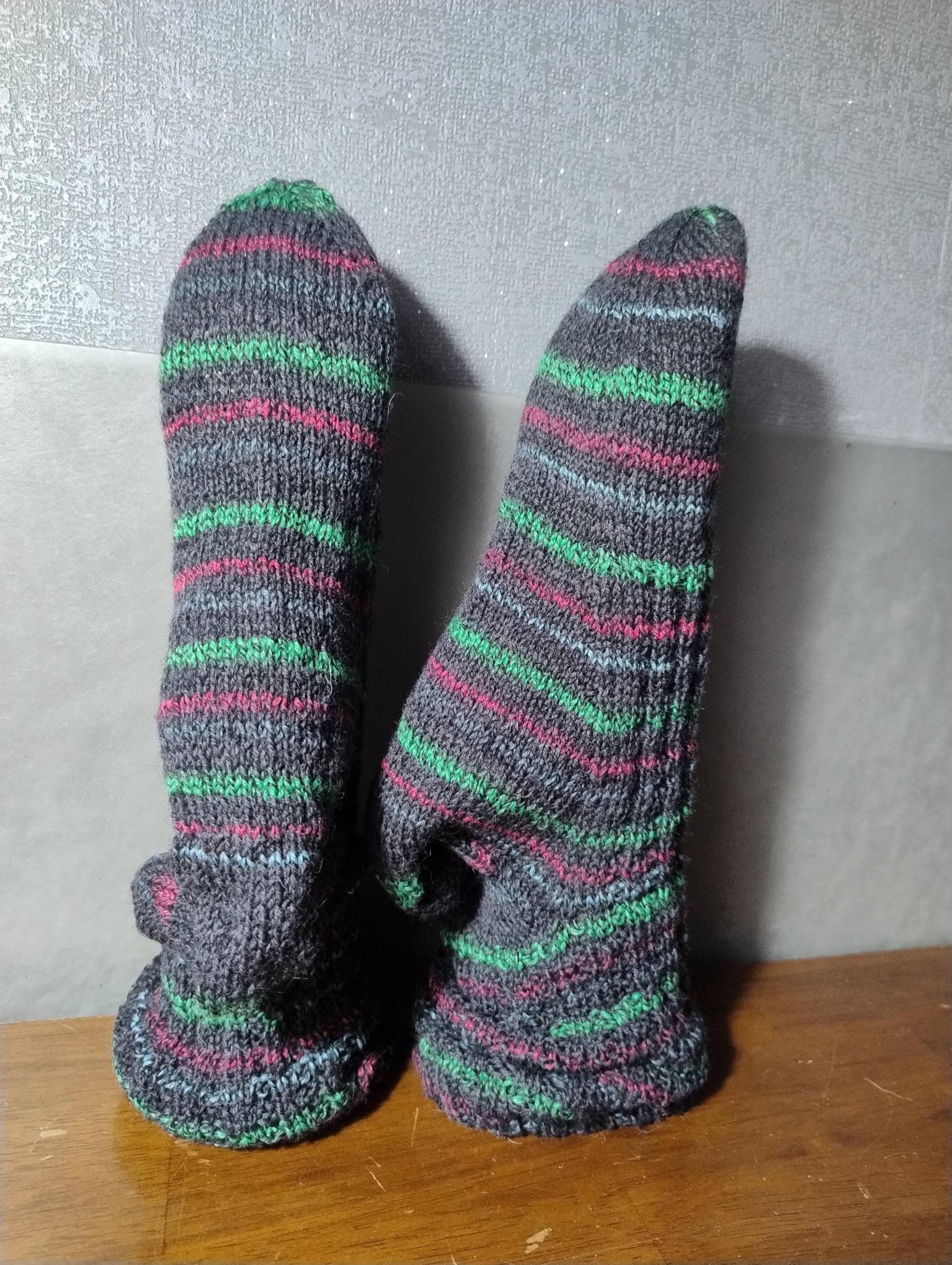 strümpfe Mit Muster in Größe 44/45 Kleinem Waffelmuster von WolligesVonStefanie