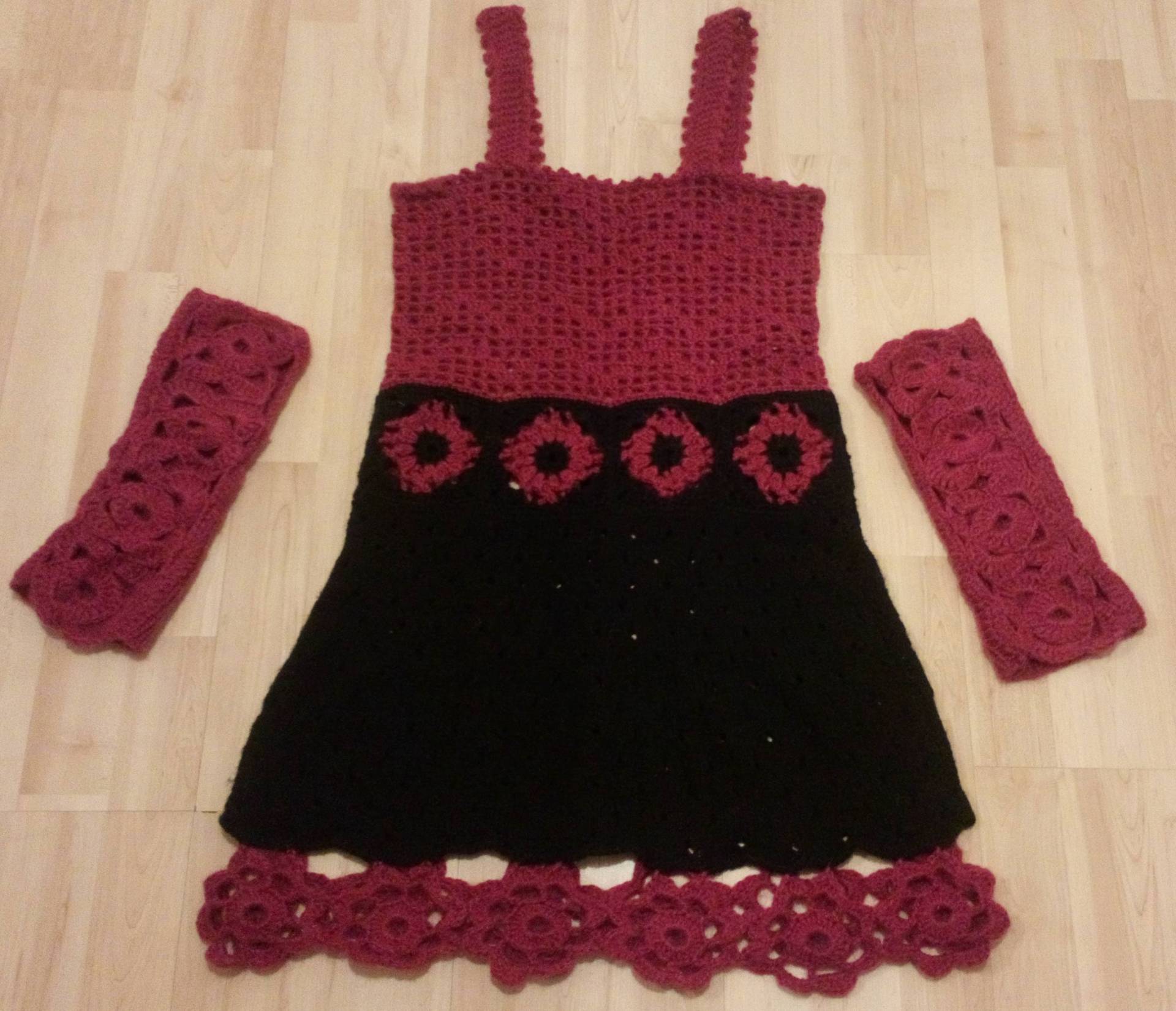 Vintage, Rock Gehäkelt , Handstulpen von Wollkreation