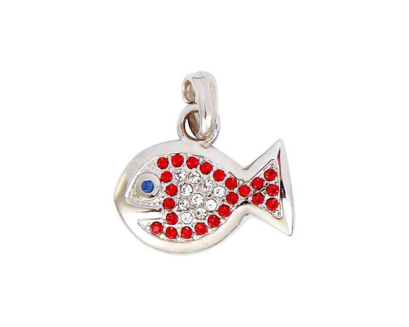 Wolters Runder Anhänger Schmuckanhänger Fisch, rot, für ein wirkungsvolles Outfit! von Wolters