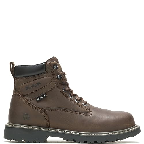 Wolverine Herren Men's Floorhand Waterproof Steeltoe 6" Work Boot Arbeitsstiefel, Dunkelbraun, 45 EU von Wolverine