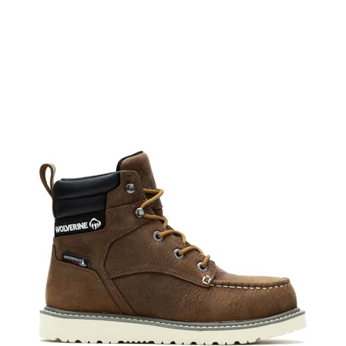 WOLVERINE Herren Trade Wedge Waterproof Steel Toe 15,2 cm Konstruktionsstiefel, Sudan Brown, 40 EU Wide von Wolverine
