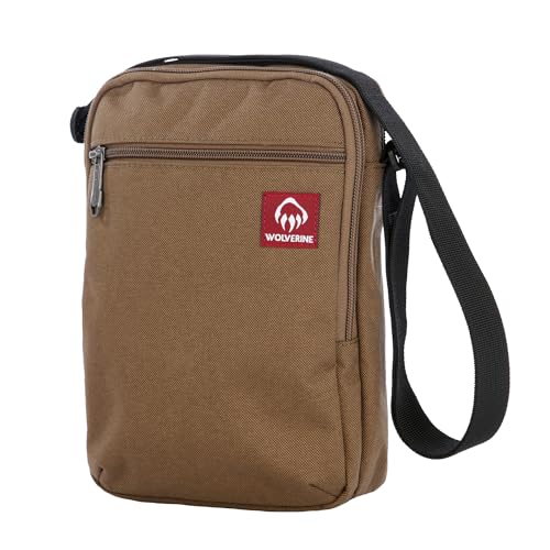 Wolverine Unisex Field Gear Bag | Sling EDC | Organized | Outdoor | Durable | Polyester Canvas Crossbody, Kastanie von Wolverine