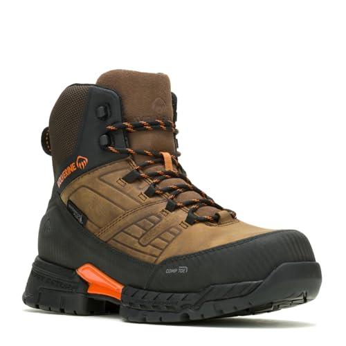 Wolverine Herren Surge Lx Waterproof Mid Construction Boot, Sudan Brown, 43.5 EU von Wolverine