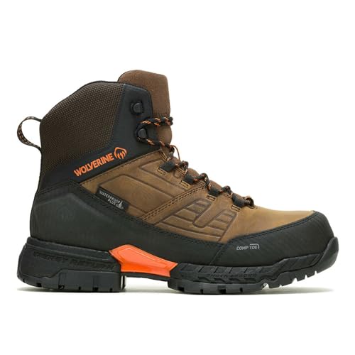 Wolverine Herren Surge Lx Waterproof Mid Construction Boot, Sudan Brown, 9.5 UK X-Wide Wolverine Herren Surge Lx Waterproof Mid Construction Boot, Sudan Brown, 9.5 UK X-Wide von Wolverine