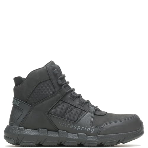 Wolverine Men's Rev UltraSpring DuraShocks CarbonMax Vent Mid Industrial Boot, Black, 9.5 von Wolverine