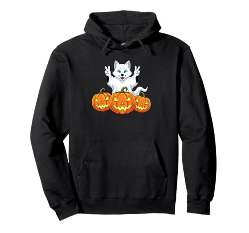 Lustiger Wolf Geist Kürbis Boo Halloween Kinder Herren Damen Pullover Hoodie Lustiger Wolf Geist Kürbis Boo Halloween Kinder Herren Damen Pullover Hoodie von Wolves Lovers Halloween Ghost Pumpkin Outfits