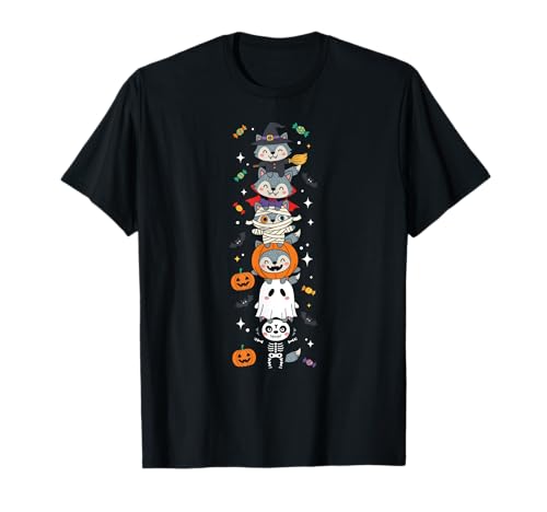 Lustiger Wolf Hexe Vampir Geist Halloween Kinder Herren Damen T-Shirt Lustiger Wolf Hexe Vampir Geist Halloween Kinder Herren Damen T-Shirt von Wolves Lovers Halloween Skeleton Mummy Outfits